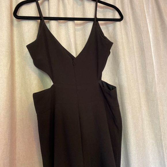 Black Cut Out Maxi Floor Length Dress, Size 8 - Picture 5 of 6